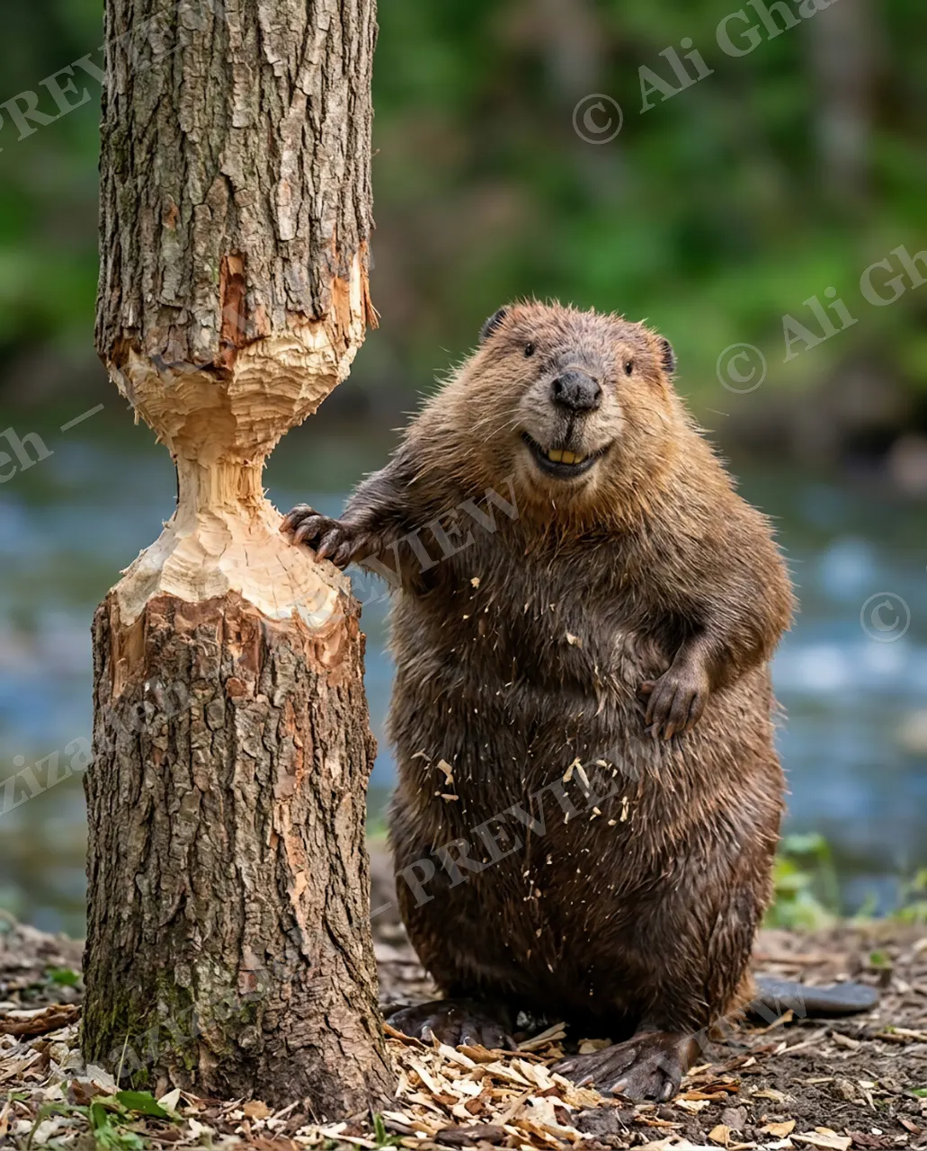 Dam Unlucky — Mission Accomplished — Beaver artwork by Ali Ghazizadeh