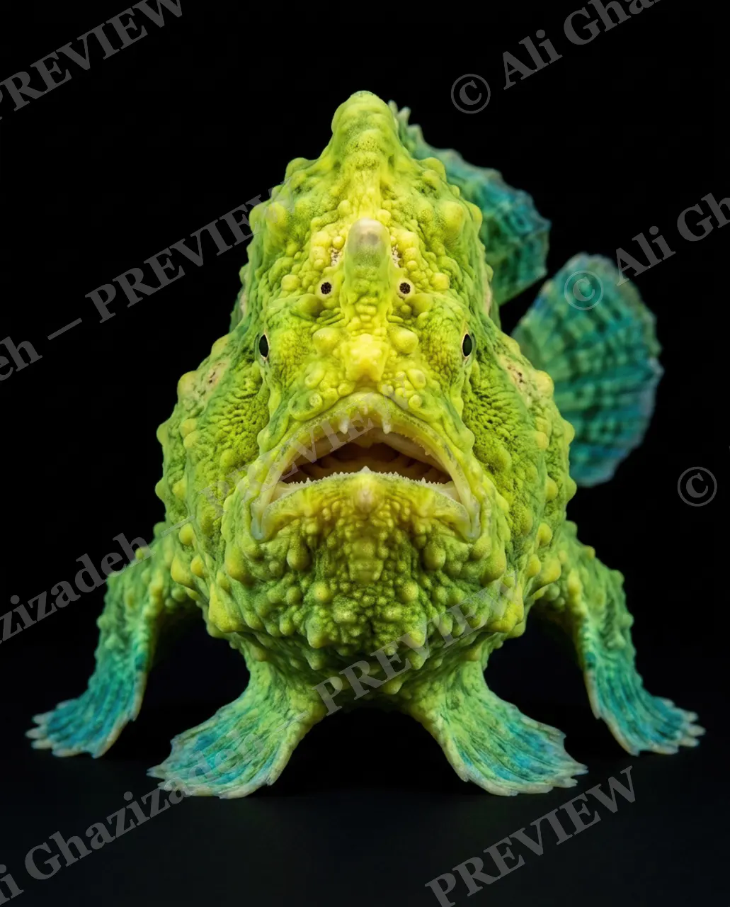 The Usual Suspects — The Green Warden — Anglerfish artwork by Ali Ghazizadeh