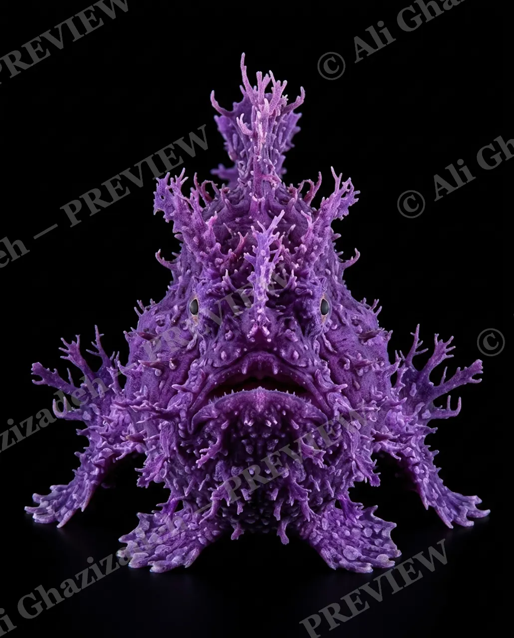 The Usual Suspects — Purple Grand Finale — Anglerfish artwork by Ali Ghazizadeh