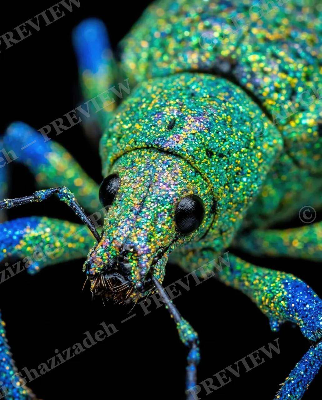 Bedazzled — It's a Beetle — Weevil artwork by Ali Ghazizadeh