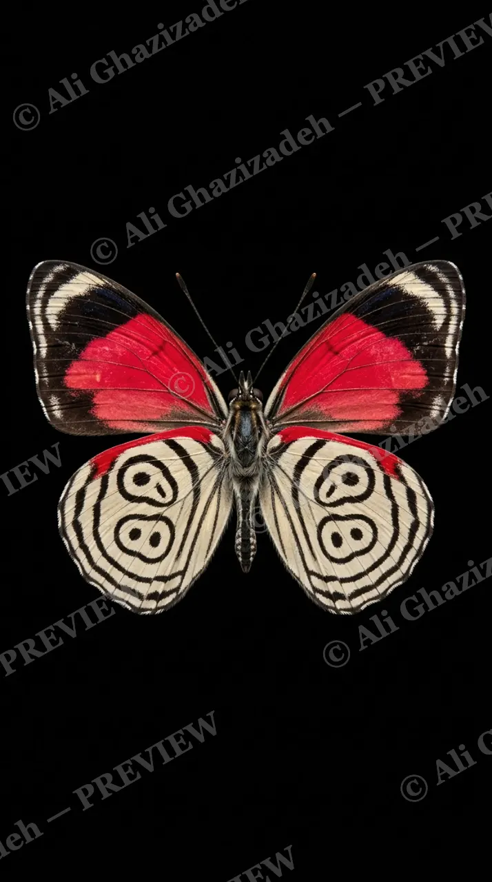 Cabinet of Wings — Eighty-Eight Butterfly — Butterfly artwork by Ali Ghazizadeh