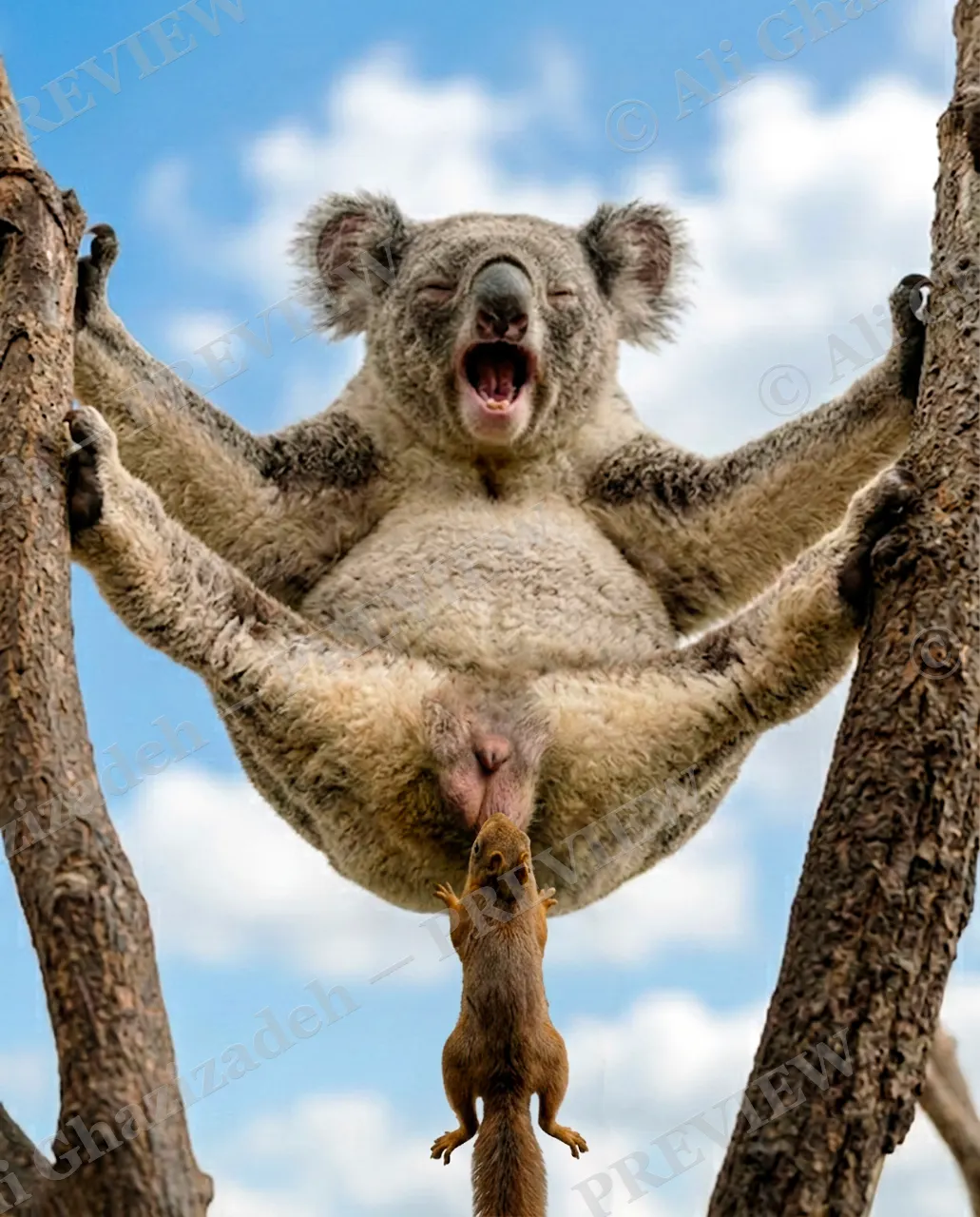 The Wrong Nut — That's Not a Nut — Koala artwork by Ali Ghazizadeh