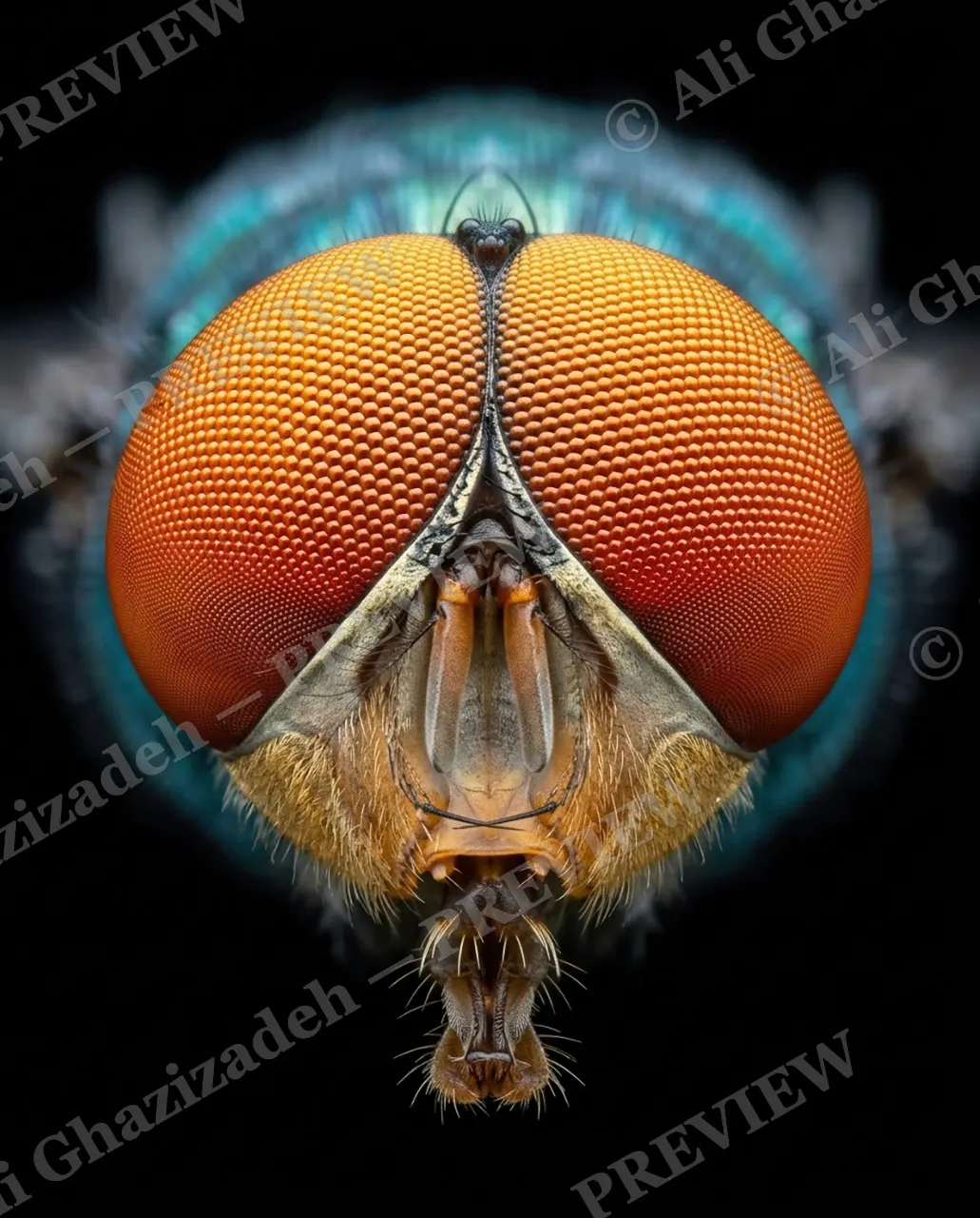 Compound Interest — Sapphire Shadow — Horsefly artwork by Ali Ghazizadeh