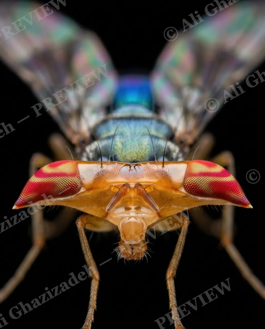 Compound Interest — Stained-Glass Wings — Horsefly artwork by Ali Ghazizadeh