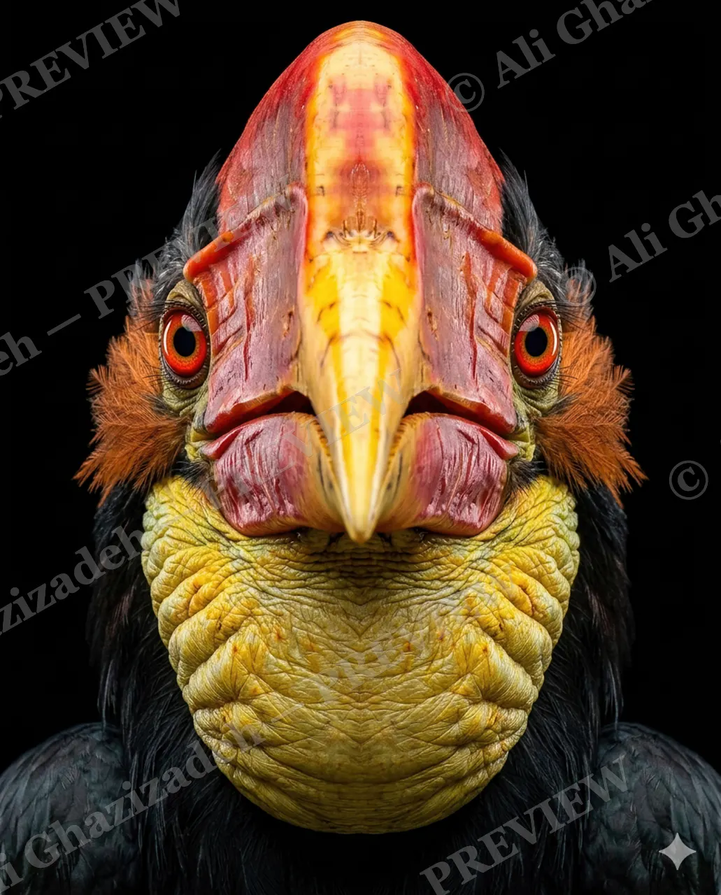 Crowning Glory — Blue-Eyed and Unbothered — Pheasant artwork by Ali Ghazizadeh