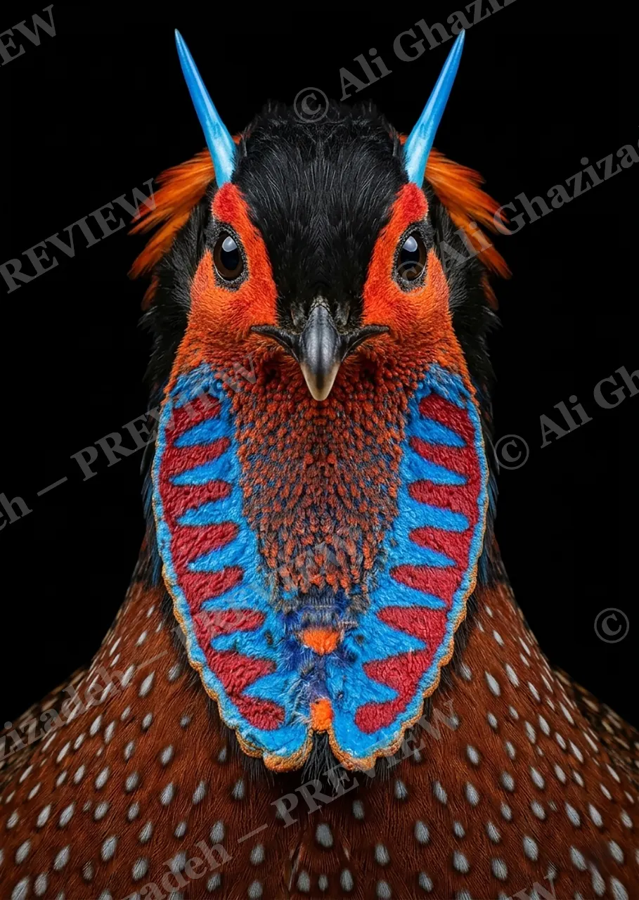 Crowning Glory — Courtship Colors — Pheasant artwork by Ali Ghazizadeh
