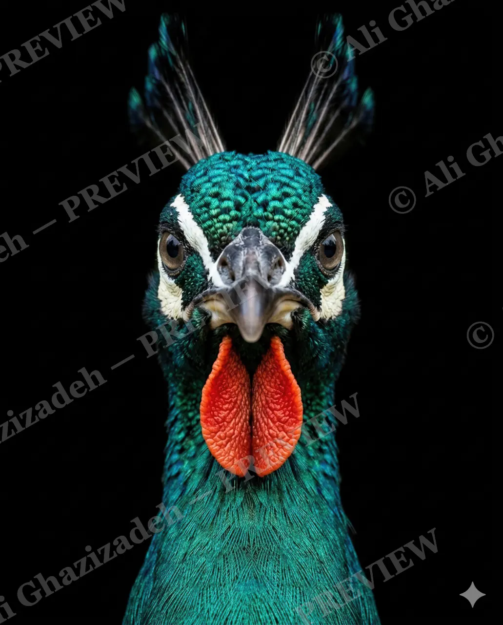 Crowning Glory — Double Chin Debut — Pheasant artwork by Ali Ghazizadeh