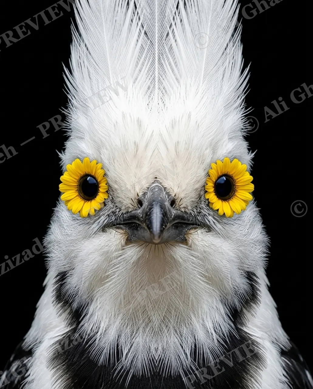 Crowning Glory — Flower Power — Pheasant artwork by Ali Ghazizadeh