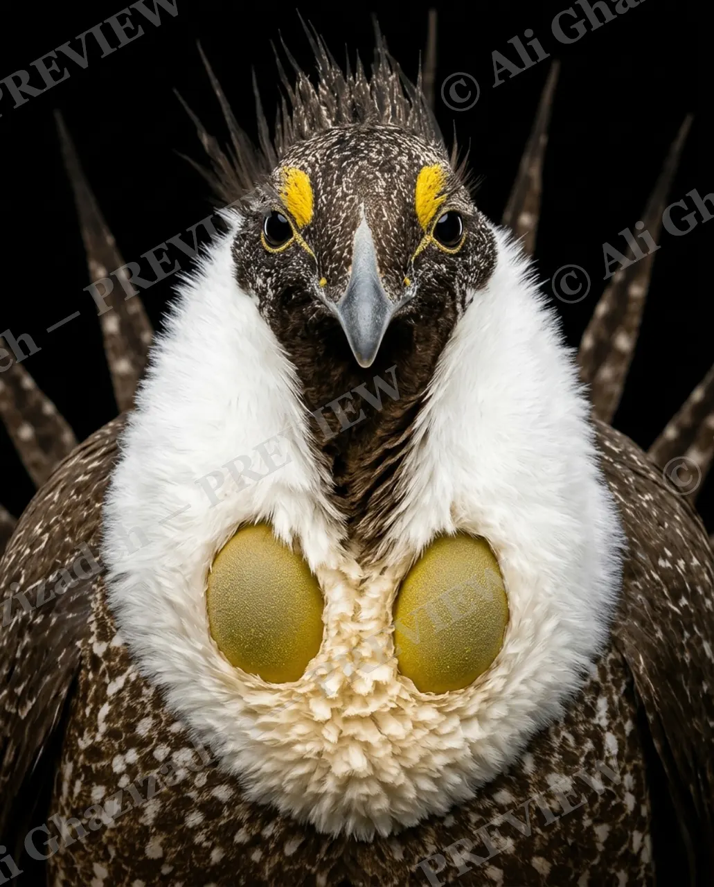 Crowning Glory — Full Display — Pheasant artwork by Ali Ghazizadeh