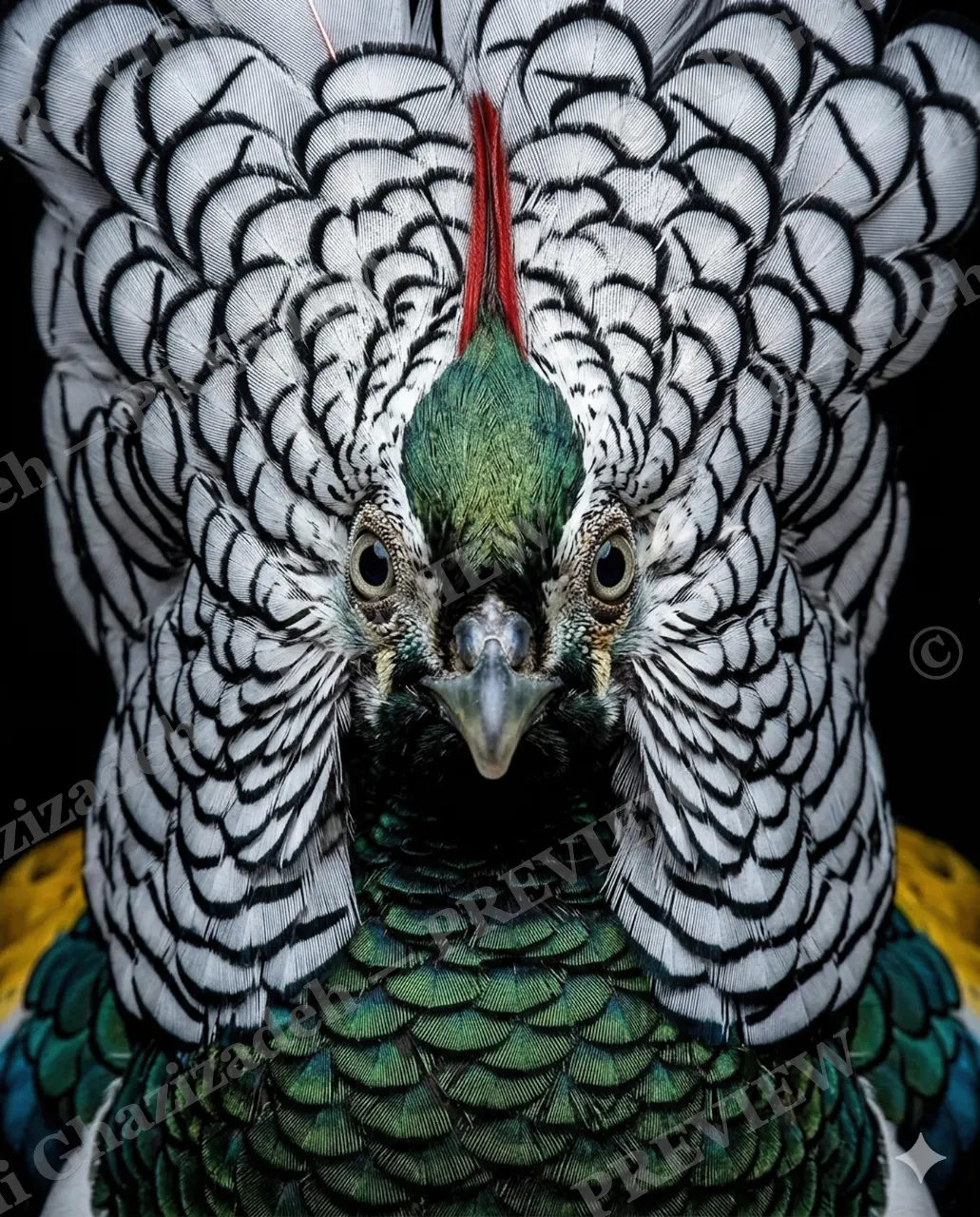 Crowning Glory — Horn Section — Pheasant artwork by Ali Ghazizadeh