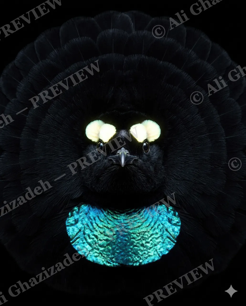Crowning Glory — Little Night Lights — Pheasant artwork by Ali Ghazizadeh
