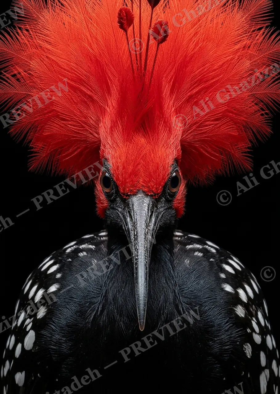 Crowning Glory — Red Alert — Pheasant artwork by Ali Ghazizadeh