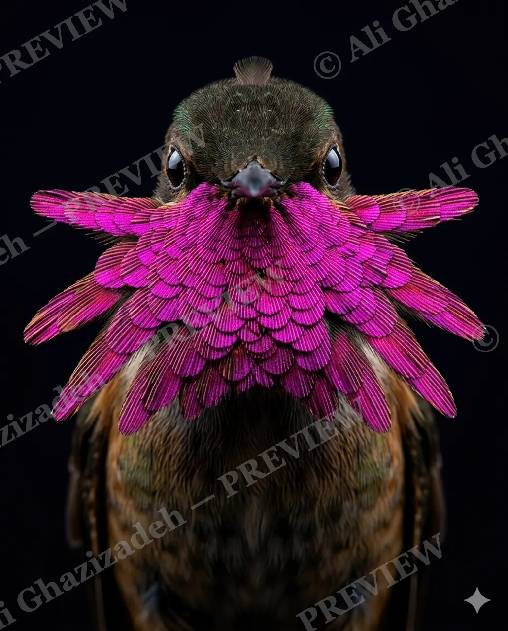 Crowning Glory — Purple Reign — Pheasant artwork by Ali Ghazizadeh