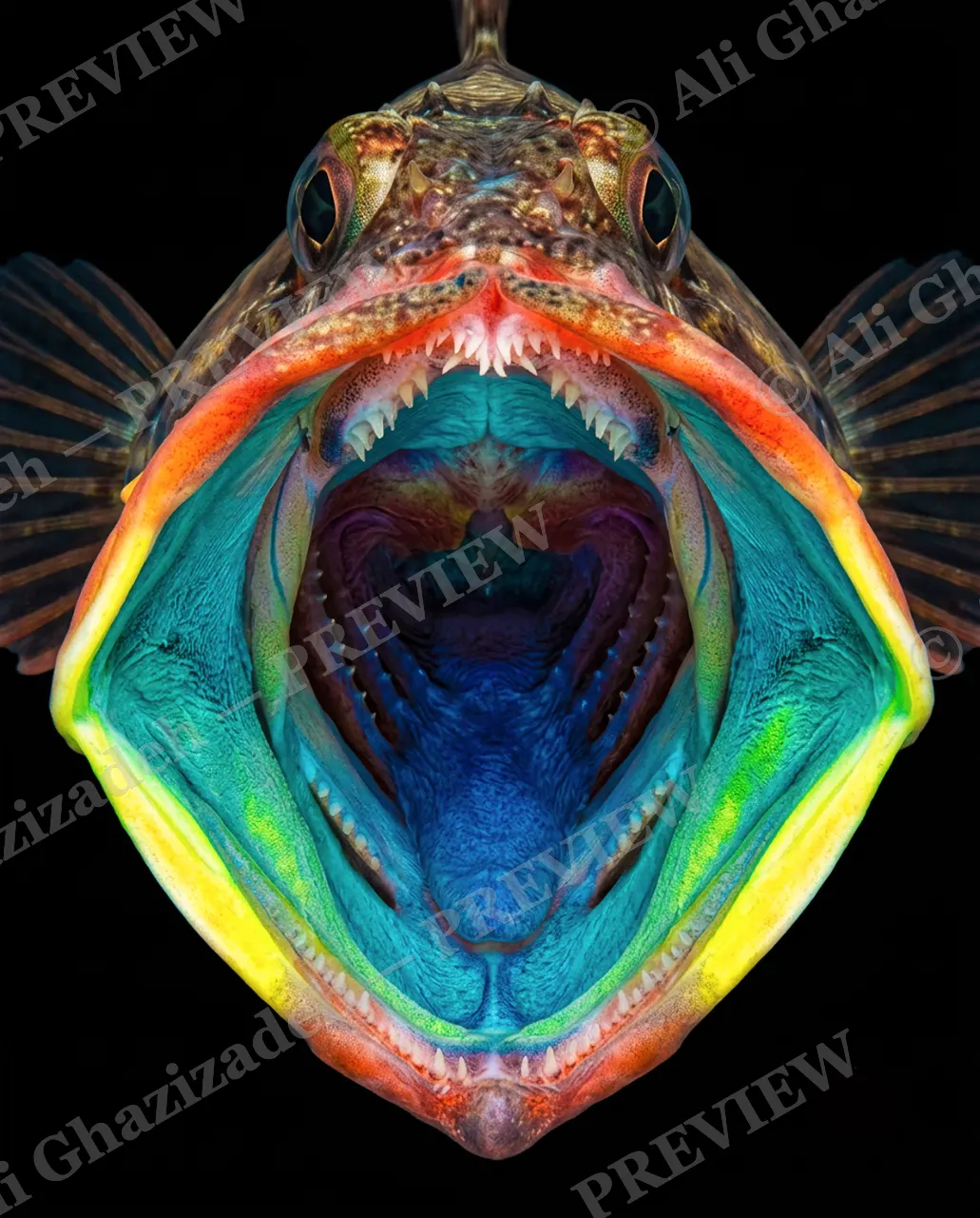 Say Ahh — Say Ahh — Sculpin artwork by Ali Ghazizadeh