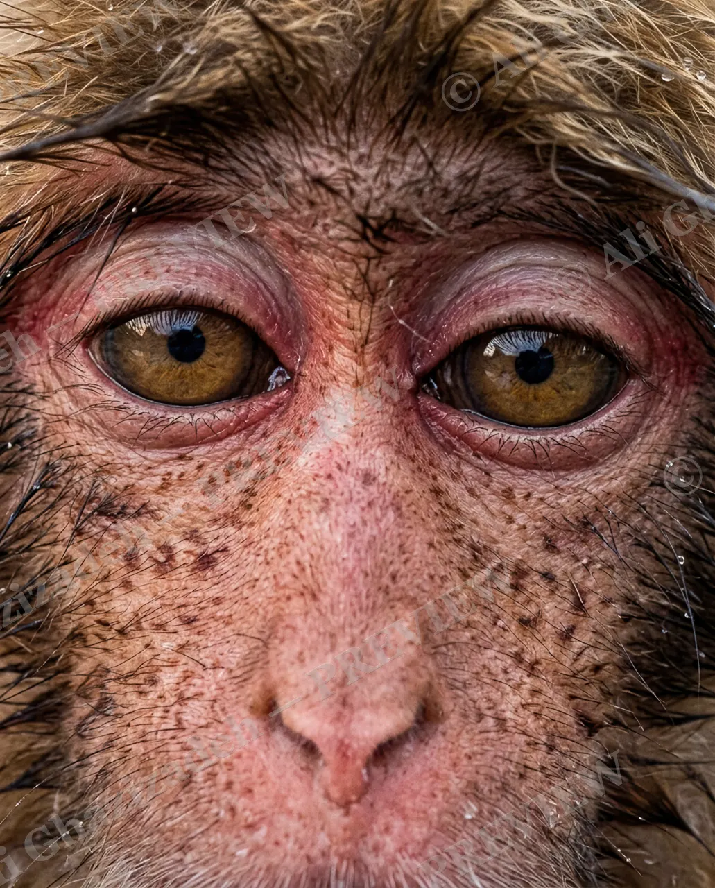 Eye Contact — One More Look — Monkey artwork by Ali Ghazizadeh