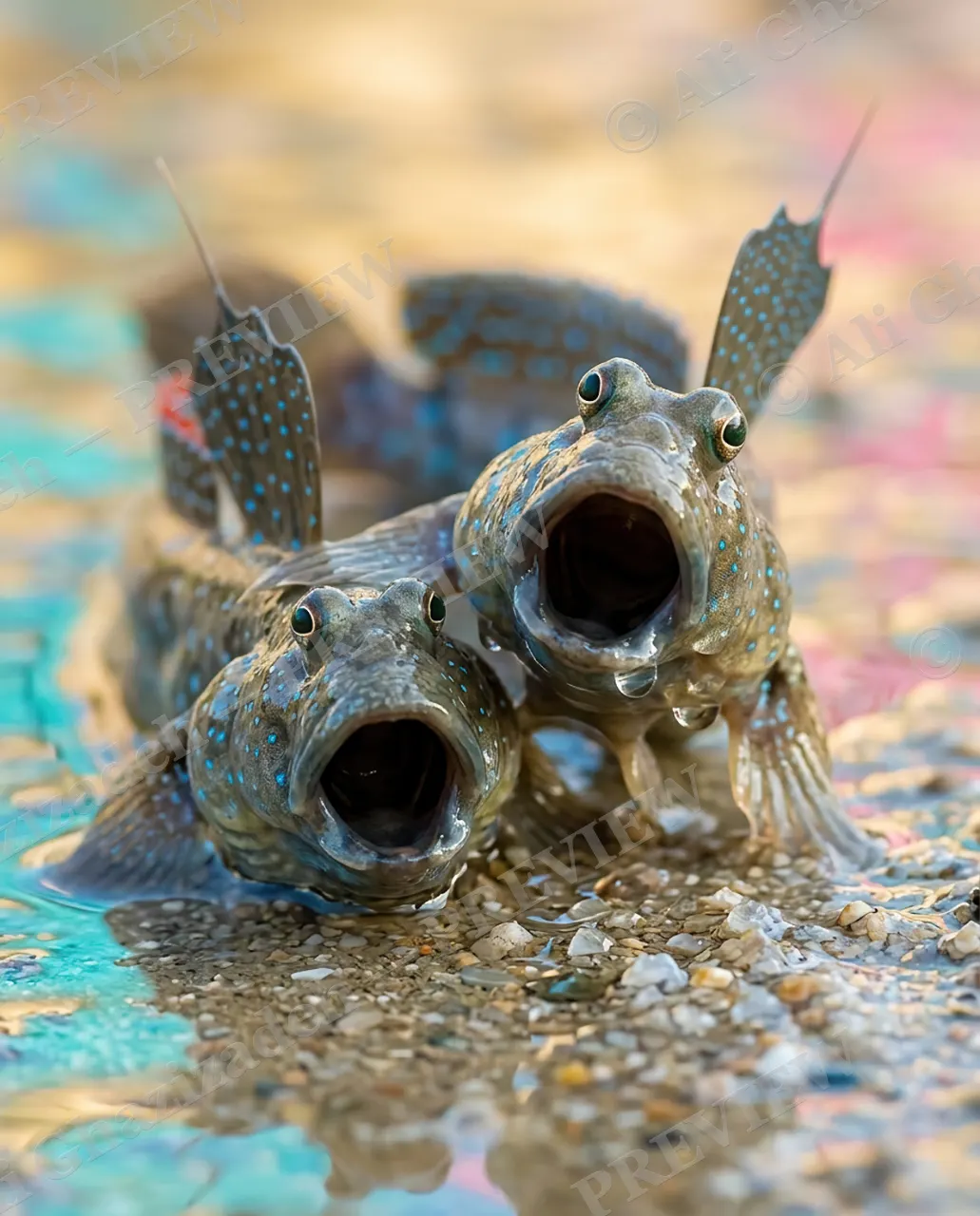 Family Resemblance — Say Ahh — Blenny artwork by Ali Ghazizadeh