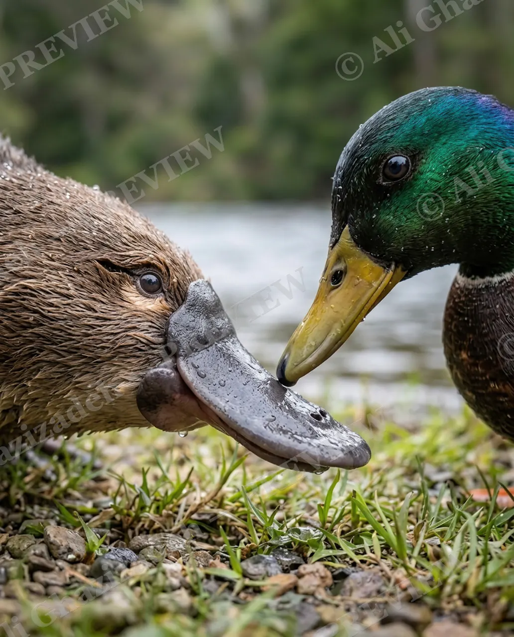 Family Resemblance — Bill to Bill — Platypus artwork by Ali Ghazizadeh