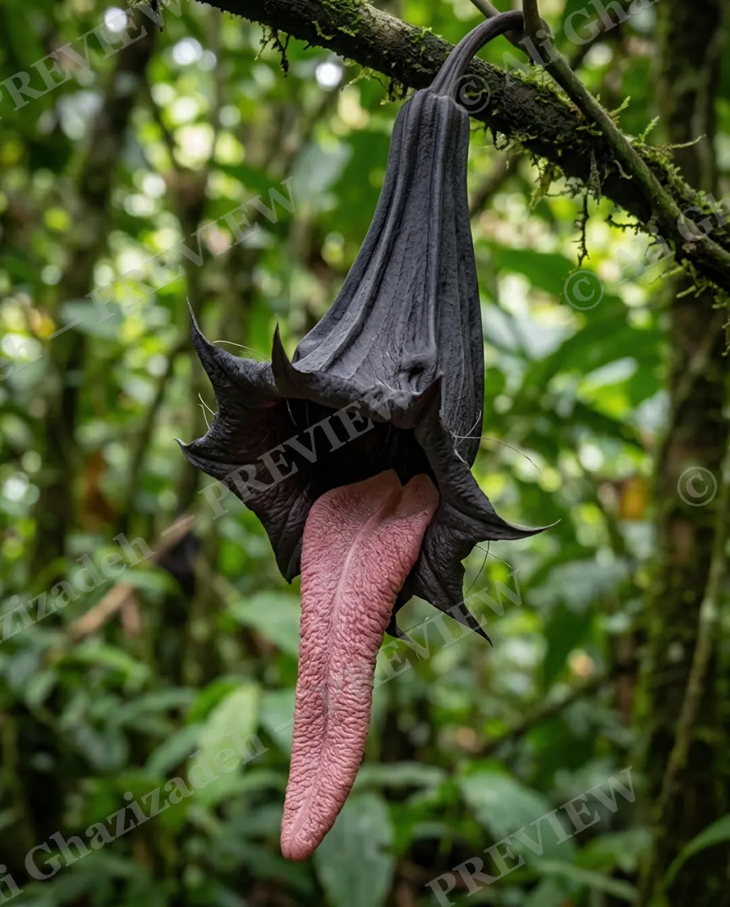 The Tongue Trick — Nature's Little Trick — Bat artwork by Ali Ghazizadeh