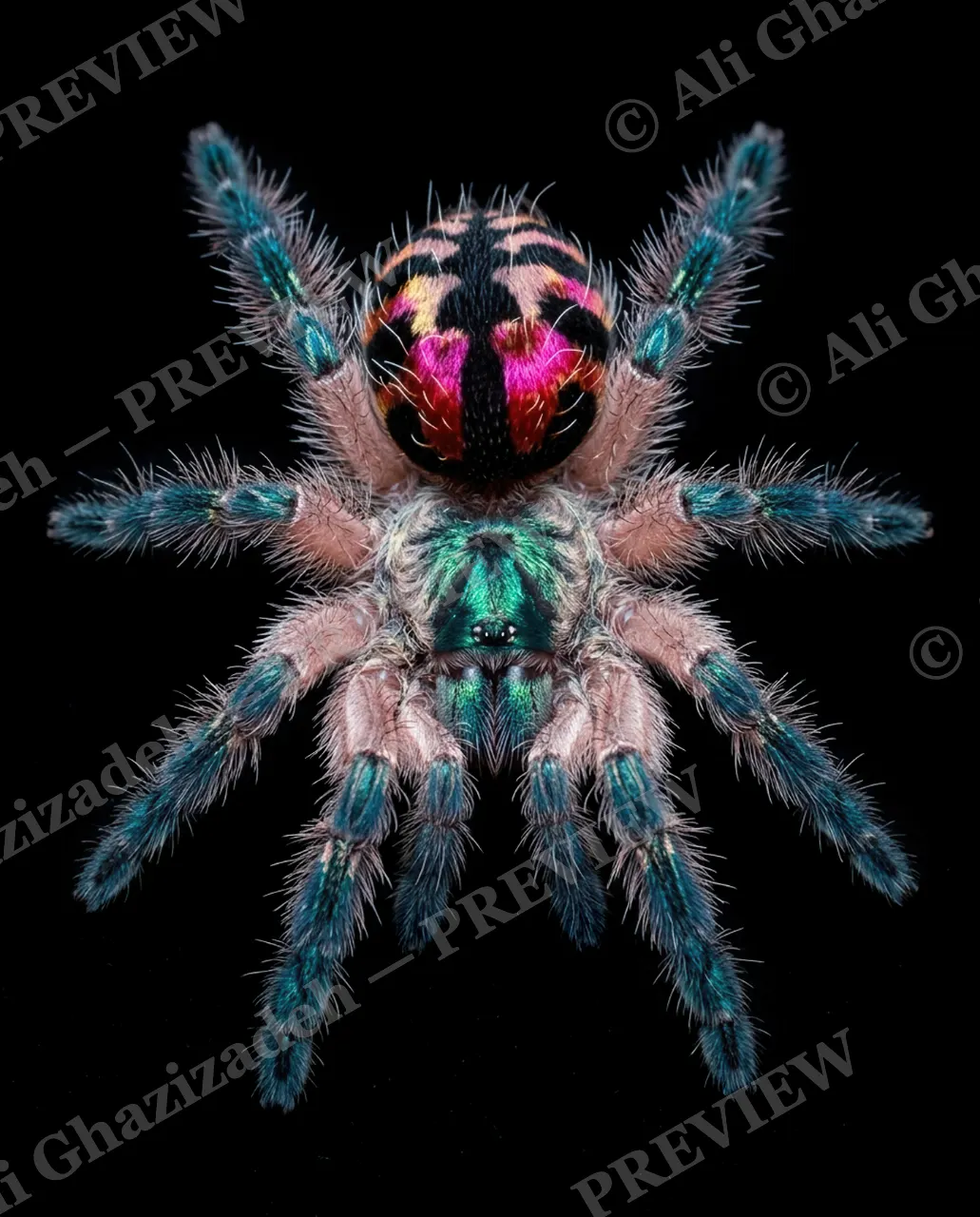 Full Spectrum — Painted Face — Tarantula artwork by Ali Ghazizadeh