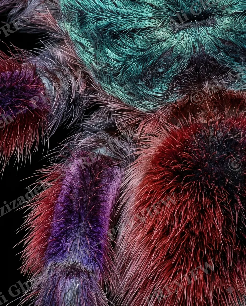 Full Spectrum — Rose Close-Up — Tarantula artwork by Ali Ghazizadeh