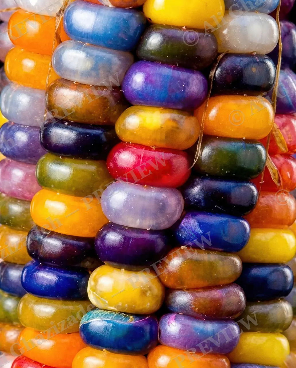 Glass and Grain — Deep in the Rainbow — Corn artwork by Ali Ghazizadeh