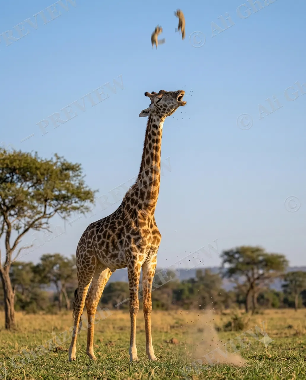 Off The Ground — Liftoff — Giraffe artwork by Ali Ghazizadeh