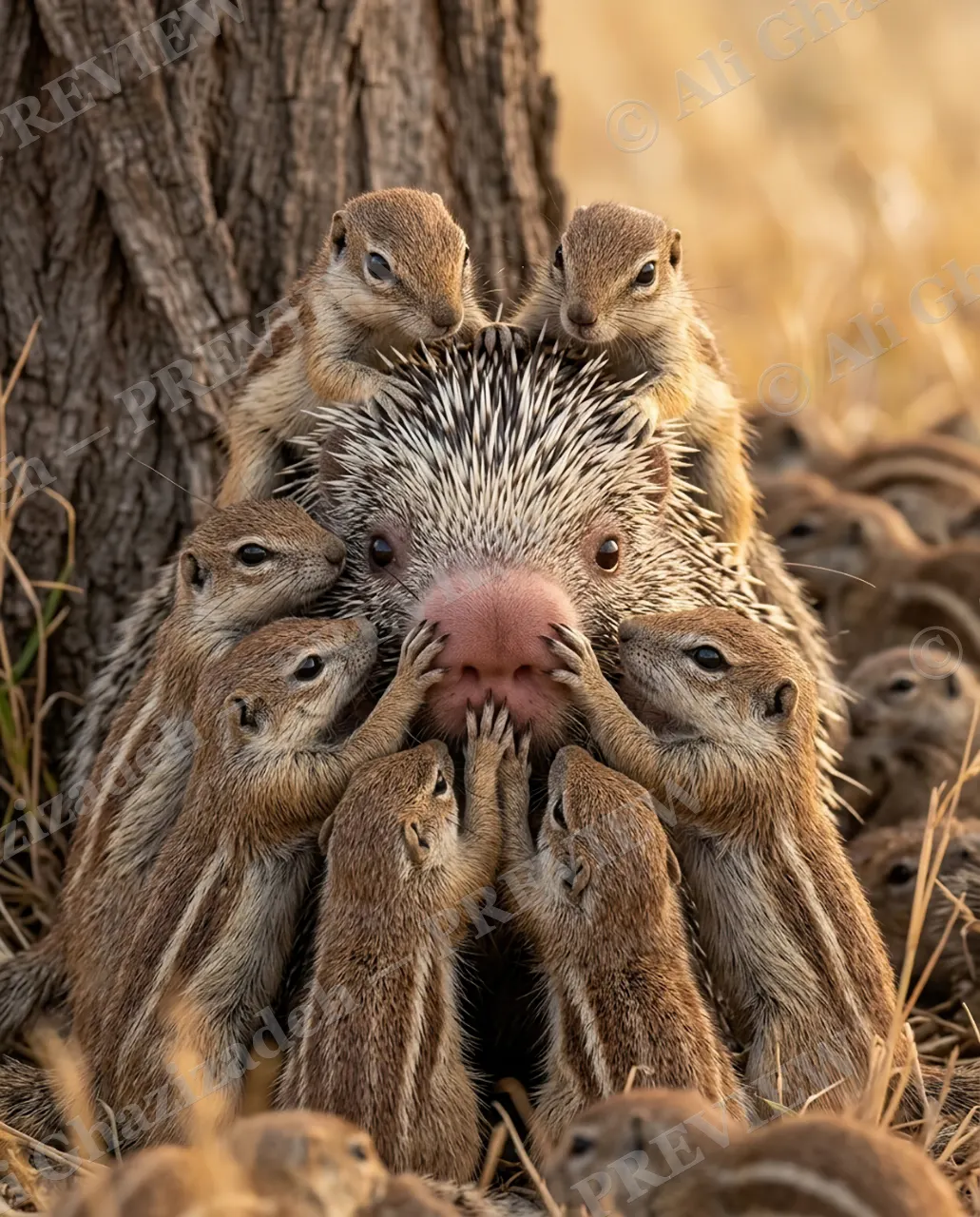 Group Facepalm — Crowd Favorite — Porcupine artwork by Ali Ghazizadeh