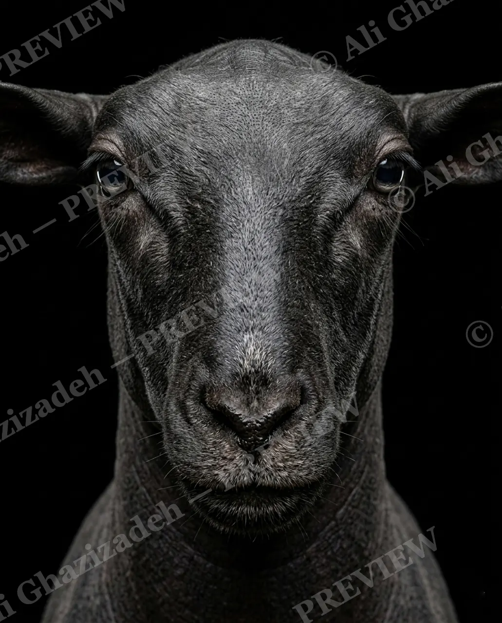 Hair Apparent — Buzz Cut — Goat artwork by Ali Ghazizadeh