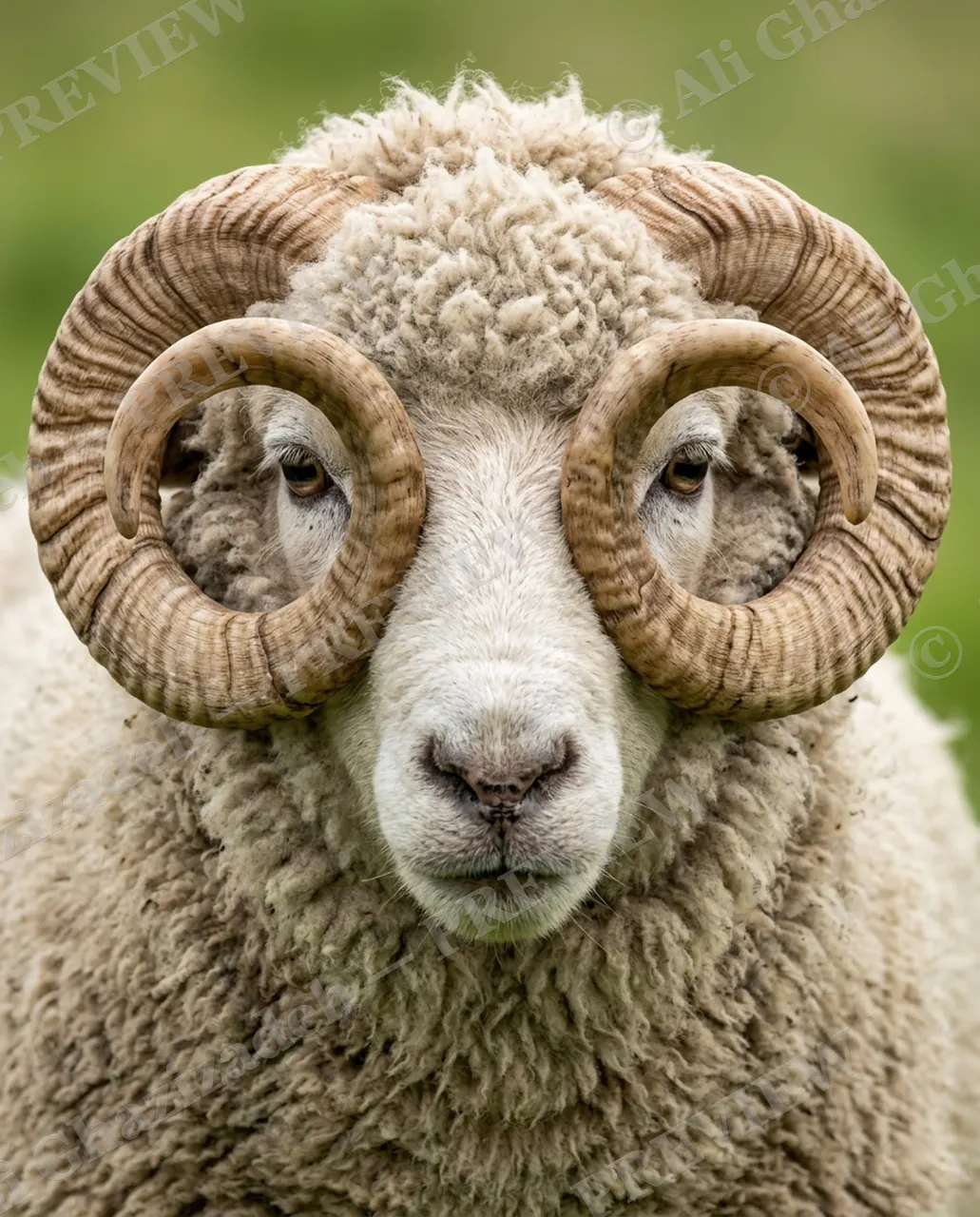 Horn-Rimmed Vision — Built-In Spectacles — Sheep artwork by Ali Ghazizadeh