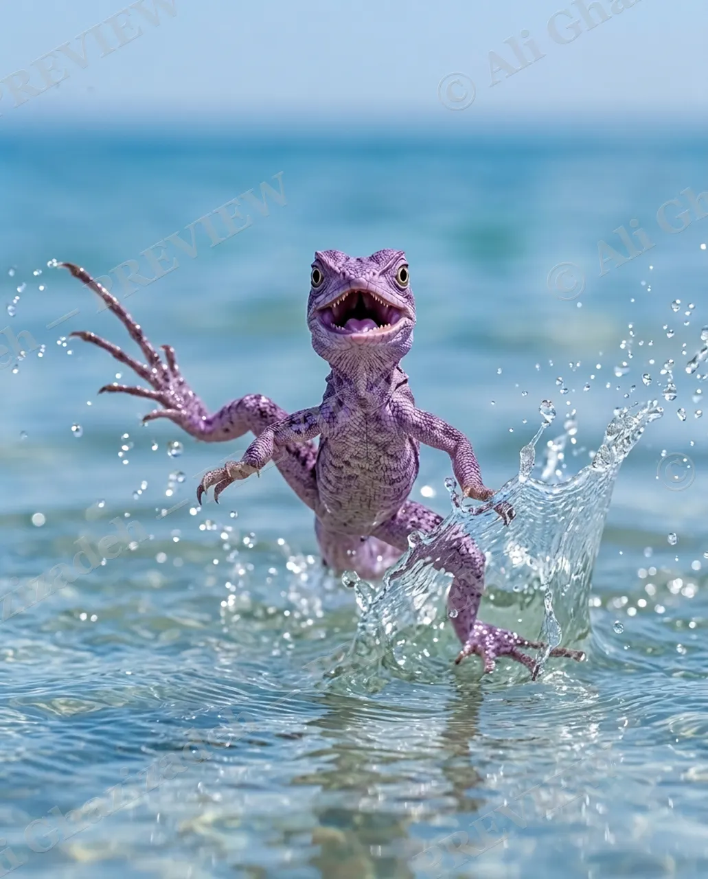Leap of Faith — Making Waves — Basilisk artwork by Ali Ghazizadeh