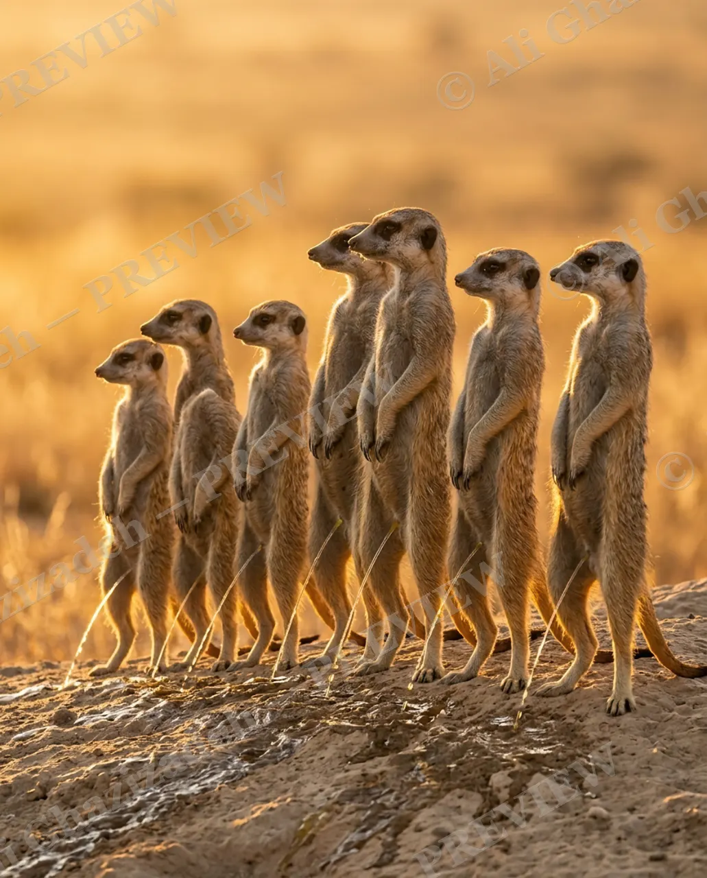 Golden Standard — Reinforcements Arrive — Meerkat artwork by Ali Ghazizadeh