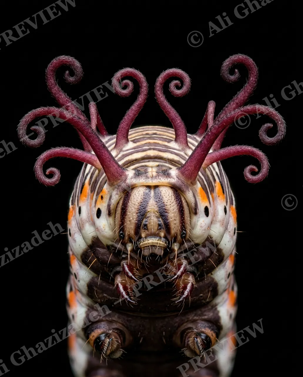 Little Monsters — Curling Tendrils — Moth artwork by Ali Ghazizadeh