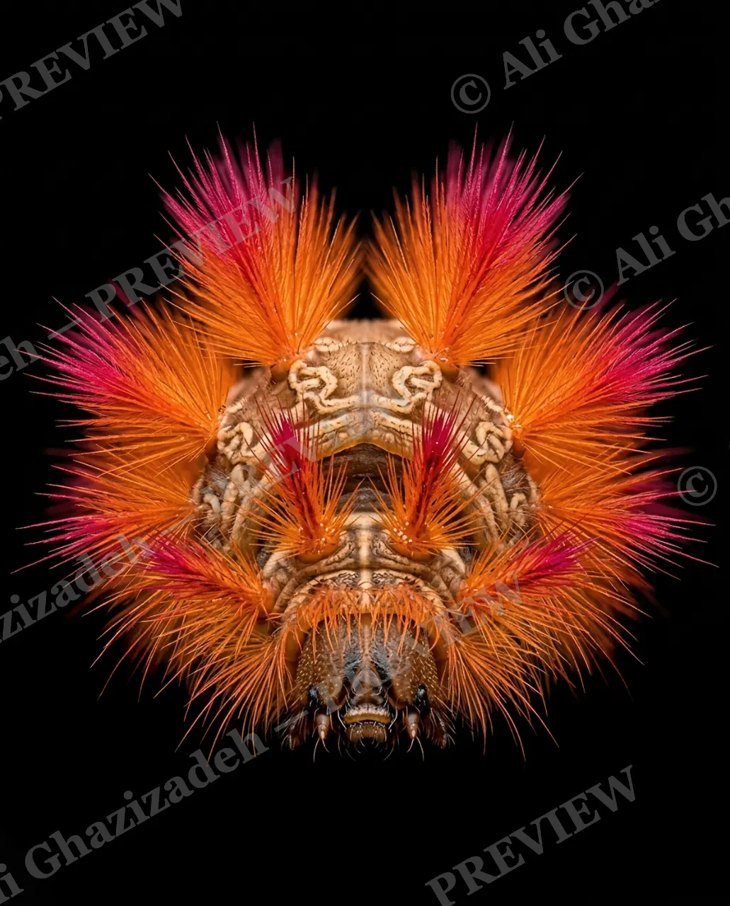 Little Monsters — Fire Starburst — Moth artwork by Ali Ghazizadeh
