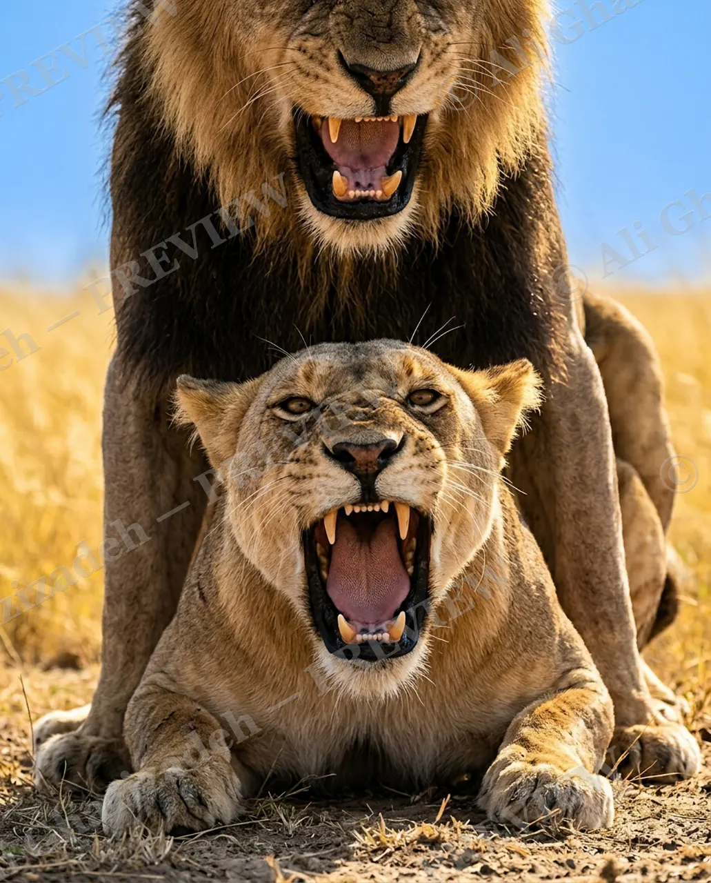 The Mane Event — Answering Back — Lion artwork by Ali Ghazizadeh