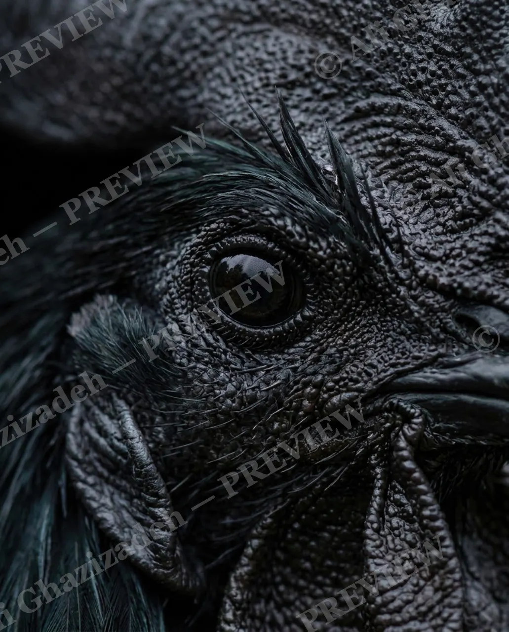 Midnight Monarch — Texture in the Dark — Chicken artwork by Ali Ghazizadeh