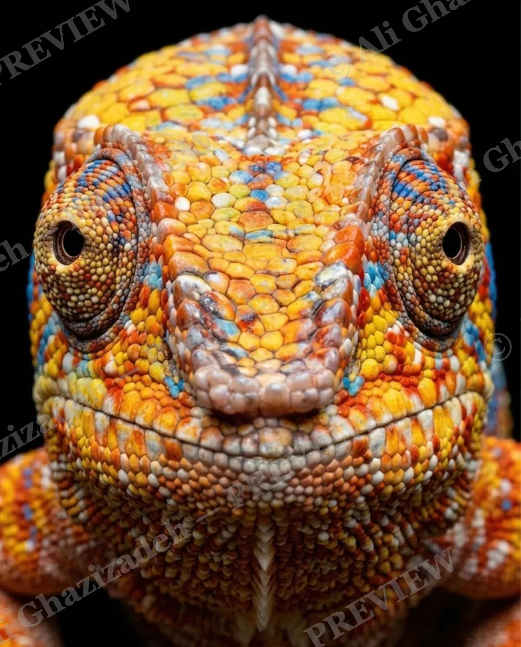Mood Ring — Marigold Stare — Chameleon artwork by Ali Ghazizadeh