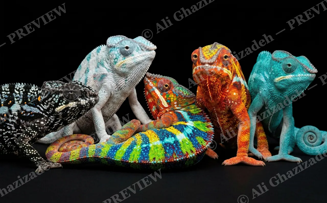 Mood Ring — The Whole Crew — Chameleon artwork by Ali Ghazizadeh