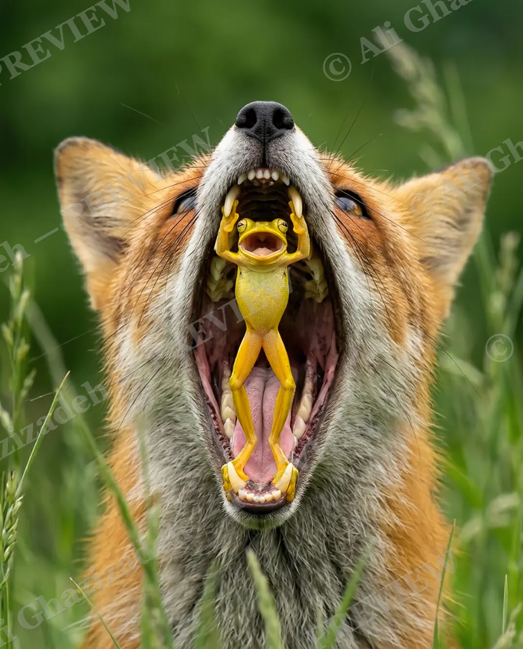 Peace Offering — Still Inside — Red fox artwork by Ali Ghazizadeh