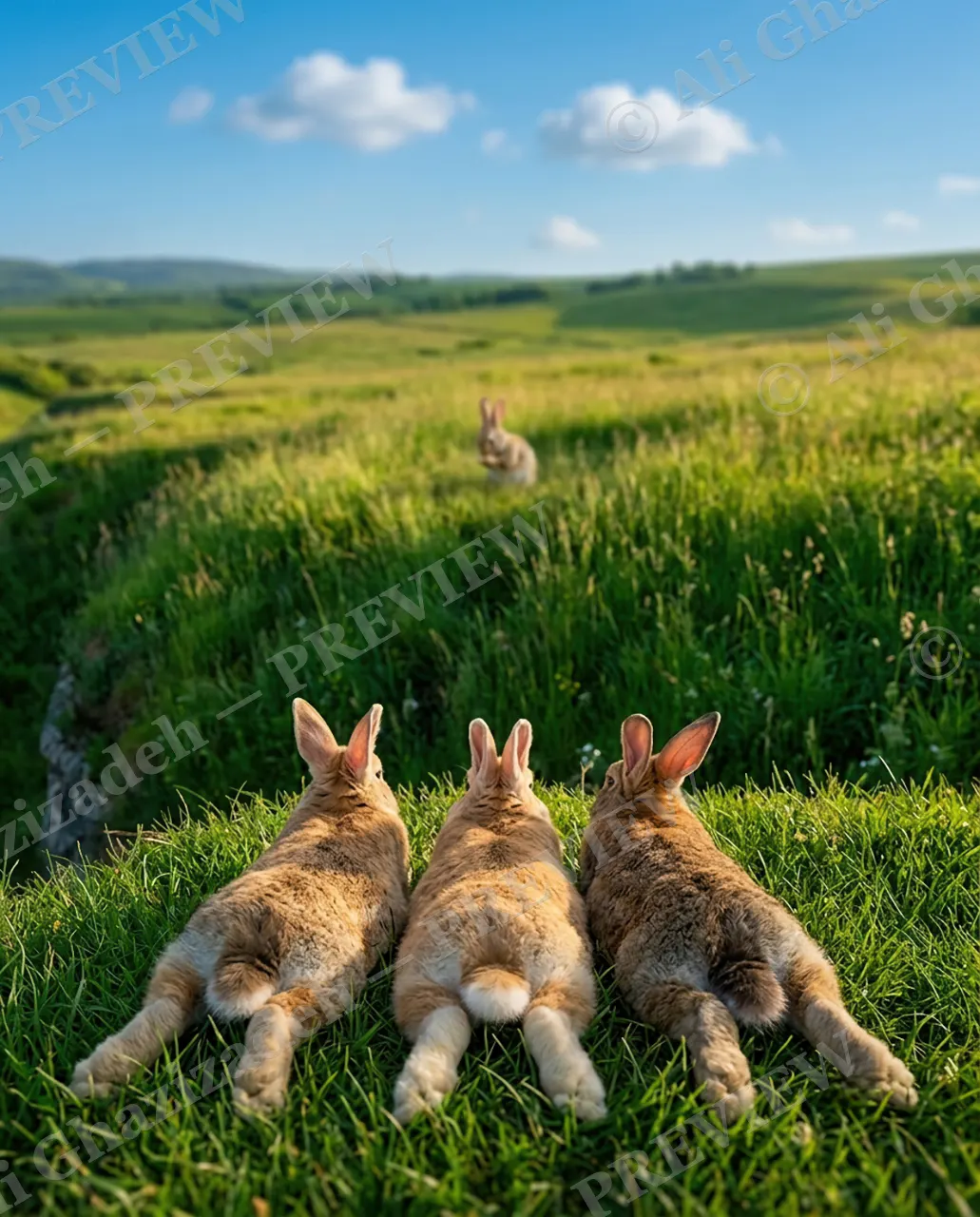 Neighborhood Watch — All Eyes Ahead — Rabbit artwork by Ali Ghazizadeh