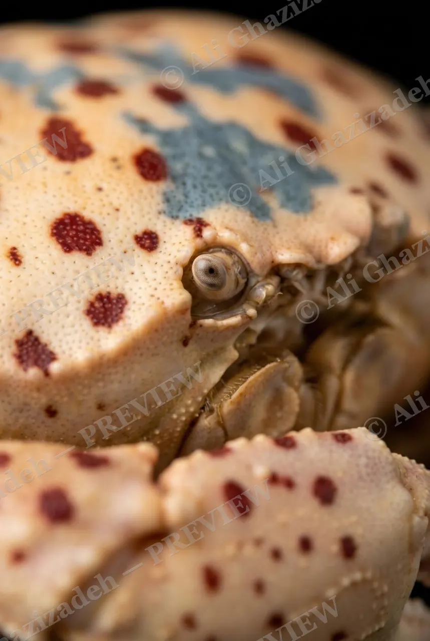 Pinch of Color — Freckled and Frosted — Crab artwork by Ali Ghazizadeh