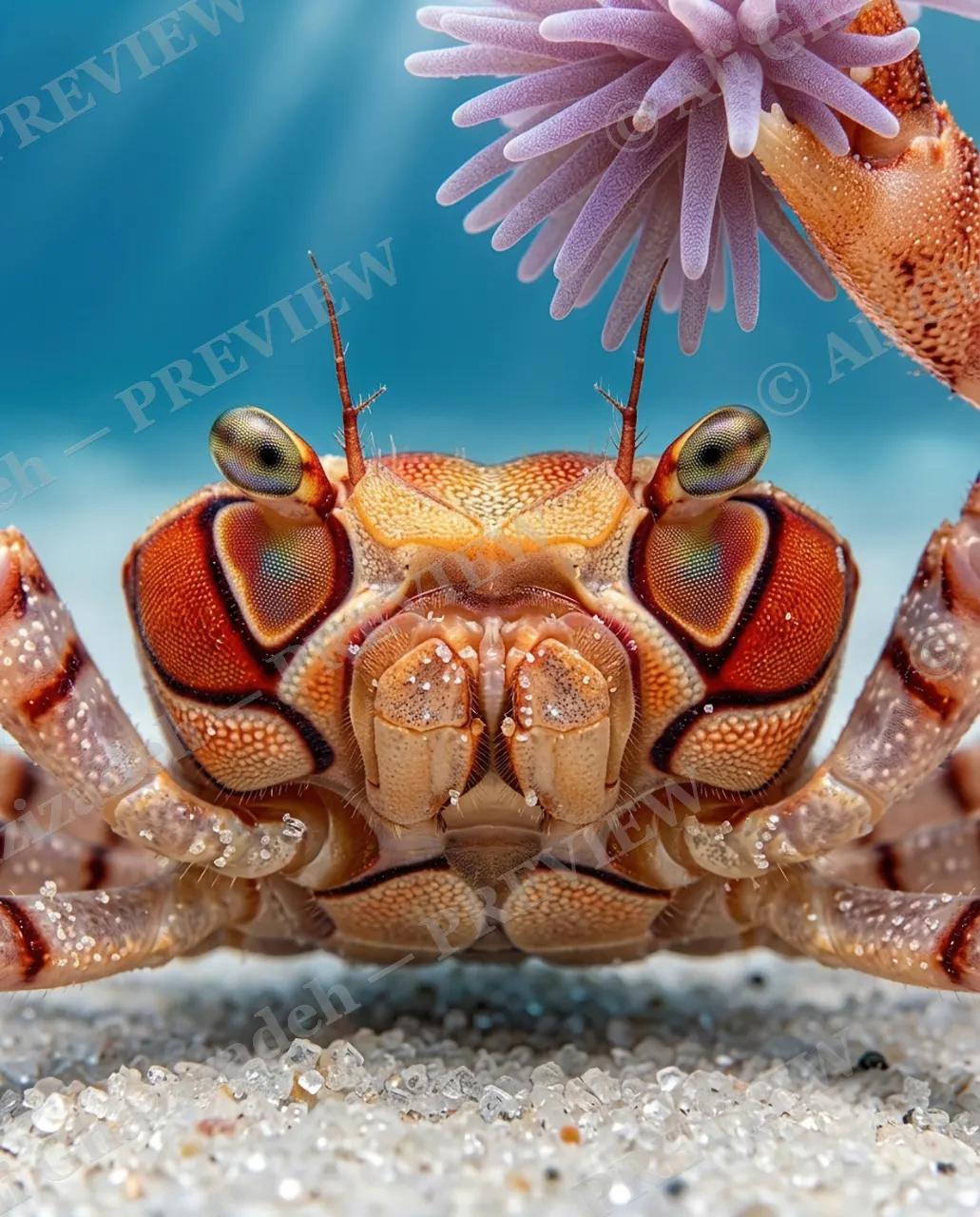 Pom-Pom Parade — Face to Face — Crab artwork by Ali Ghazizadeh