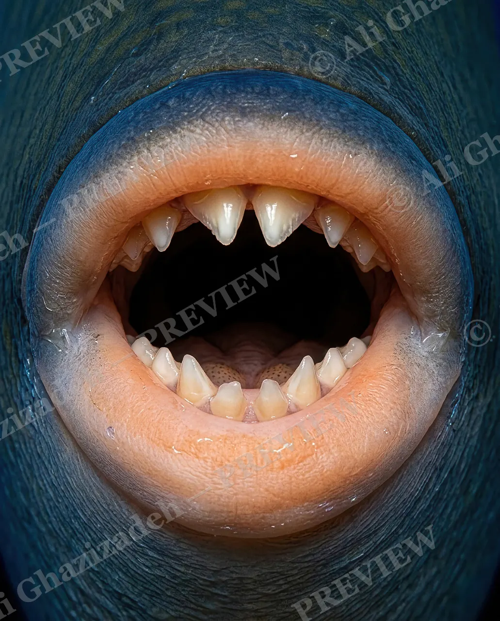 Say Ahh — Sharp Intake — Parrotfish artwork by Ali Ghazizadeh
