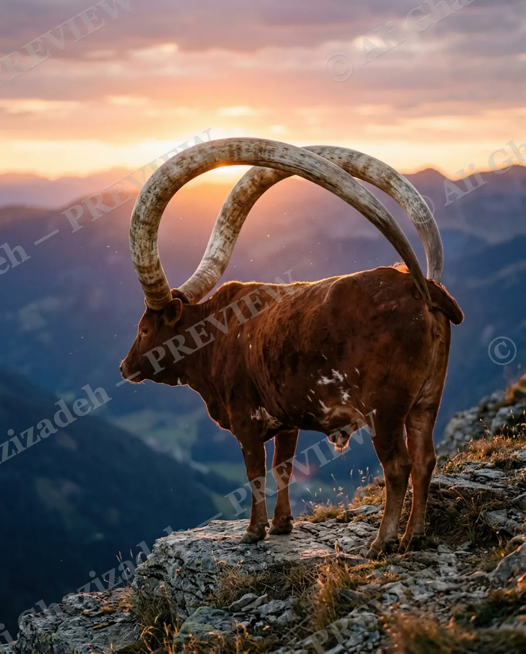 Self-Own — Full Circle — Cattle artwork by Ali Ghazizadeh