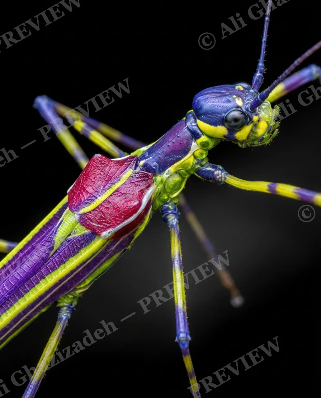 Too Perfect to Pin — Under the Lens — Stick insect artwork by Ali Ghazizadeh