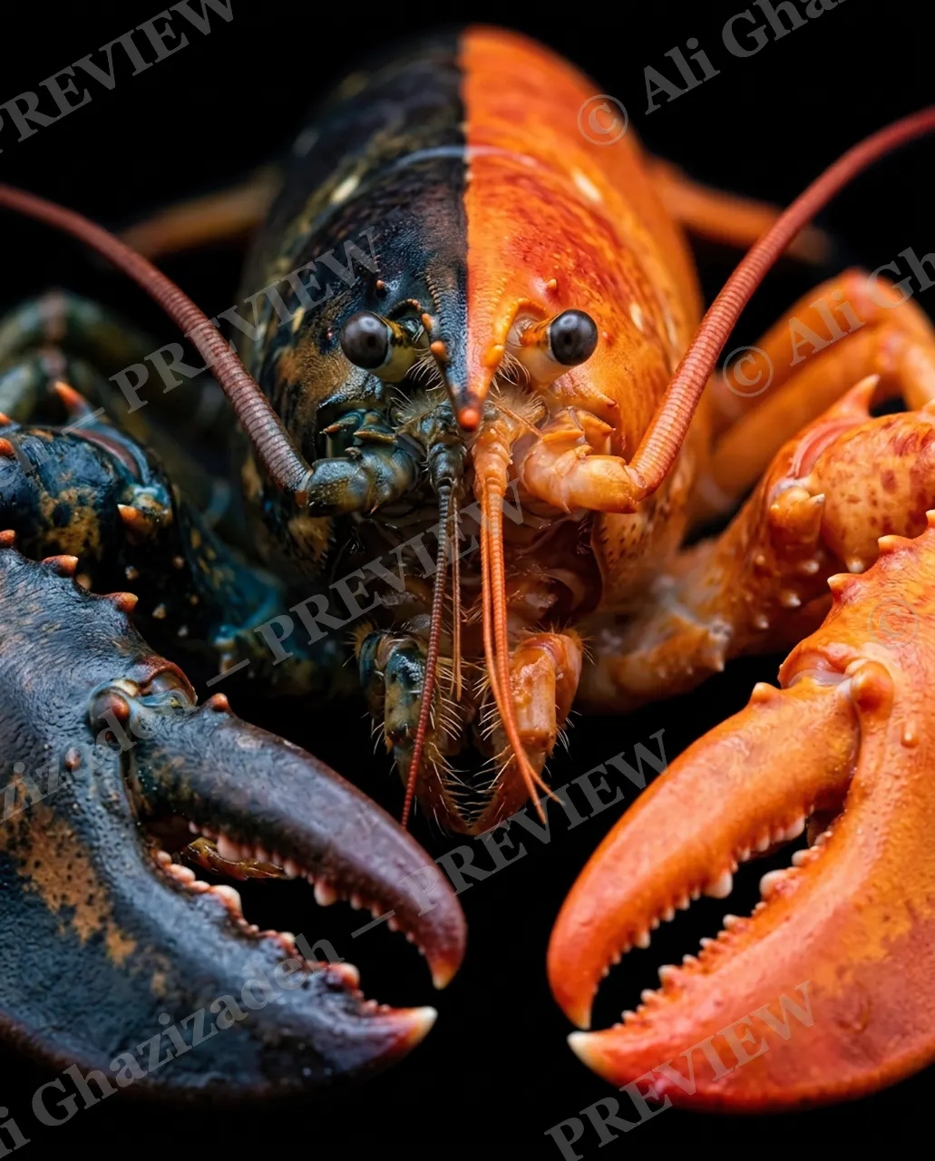 Shades of Claw — Split Decision — Crayfish artwork by Ali Ghazizadeh