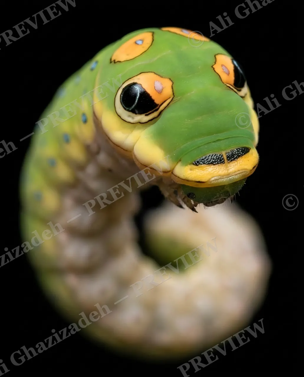 Snake Eyes — Golden Alarm Eyes — Swallowtail butterfly artwork by Ali Ghazizadeh