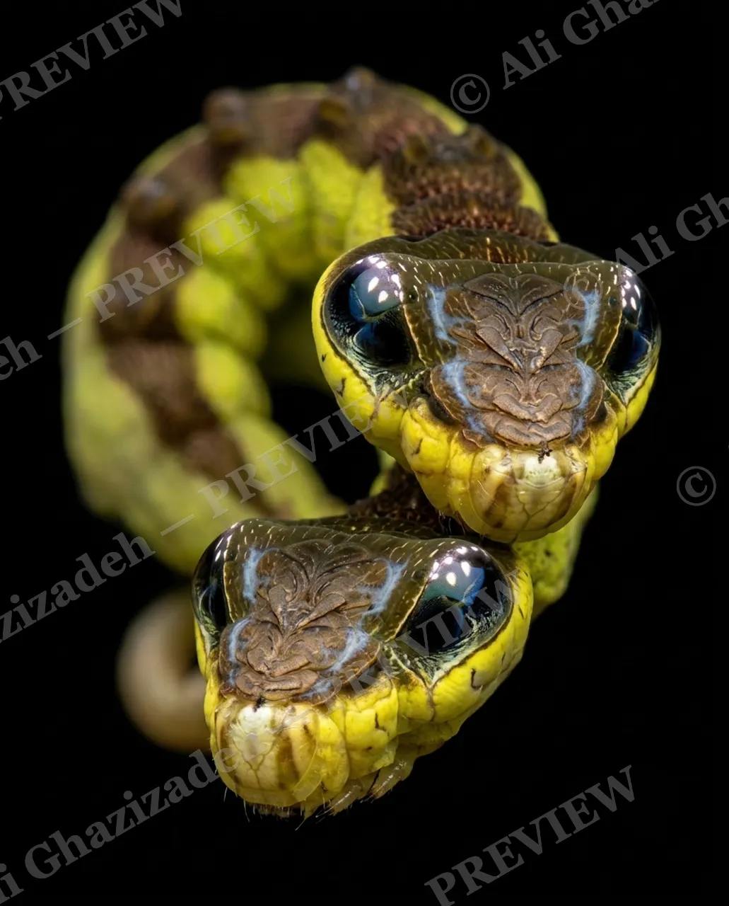 Snake Eyes — Nose to Nose — Swallowtail butterfly artwork by Ali Ghazizadeh