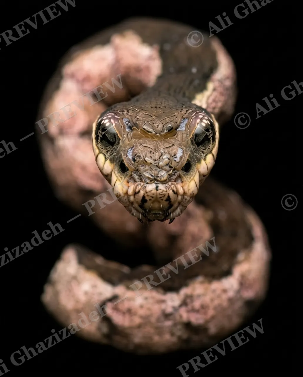 Snake Eyes — Perfect Viper Impression — Swallowtail butterfly artwork by Ali Ghazizadeh