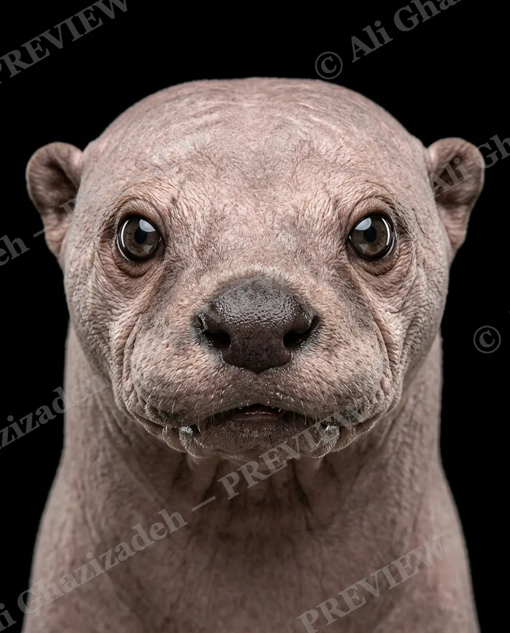 Birthday Suit — Otter, Out of Its Coat — Three-toed sloth artwork by Ali Ghazizadeh