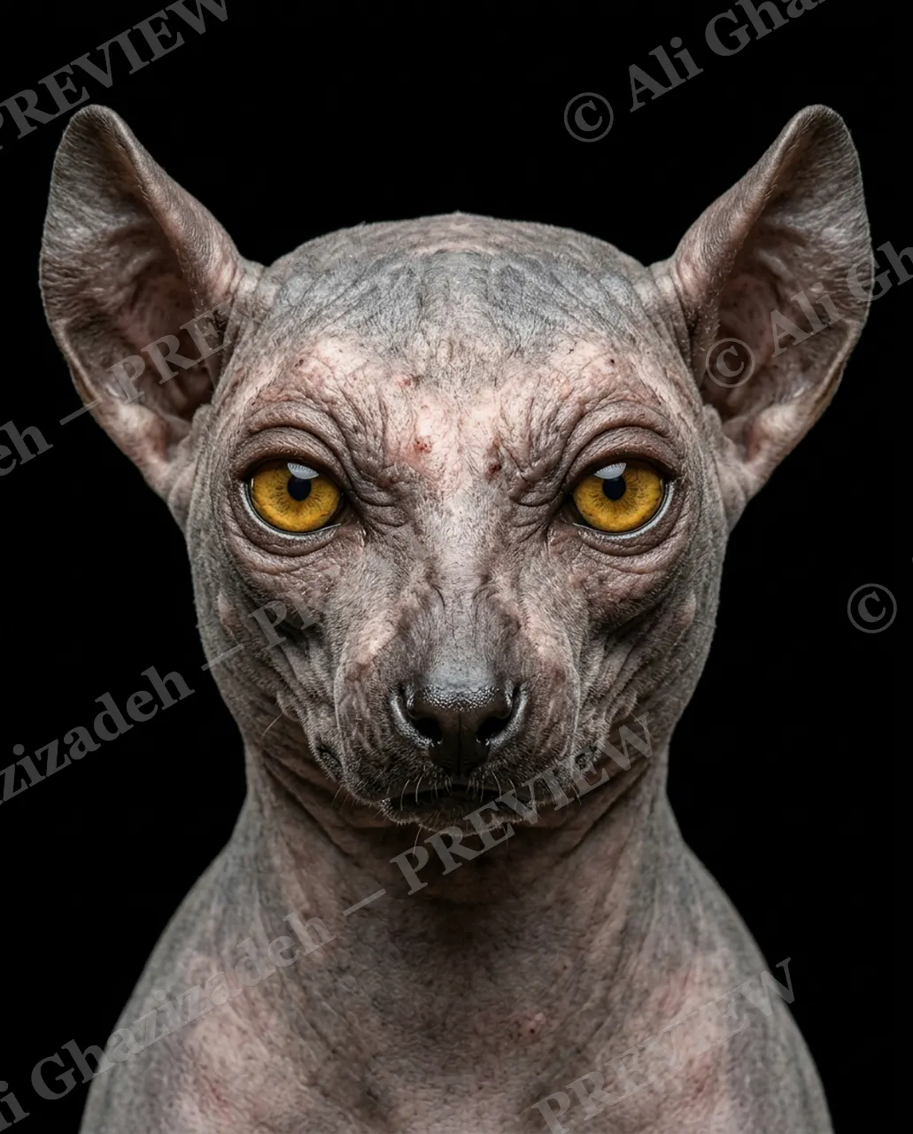 Birthday Suit — Sphynx, As Always — Three-toed sloth artwork by Ali Ghazizadeh